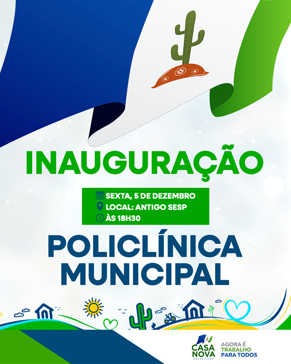 Gestão Anisio Viana inaugura a nova Policlínica Municipal nesta sexta (5)