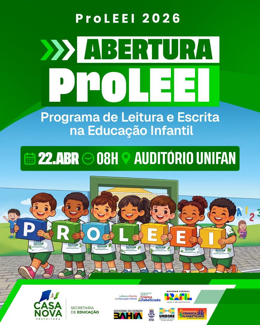 Prefeitura de Casa Nova realiza abertura do ProLEEI 2026
